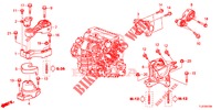MOTORBEFESTIGUNGEN (DIESEL) (MT) für Honda ACCORD TOURER DIESEL 2.2 ES GT 5 Türen 6 gang-Schaltgetriebe 2015