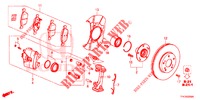VORDERRADBREMSE  für Honda CIVIC DIESEL 1.6 MID 4 Türen 6 gang-Schaltgetriebe 2018