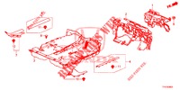 BODENMATTE/ISOLATOR (RH) für Honda CIVIC DIESEL 1.6 MID 4 Türen 9 gang automatikgetriebe 2018