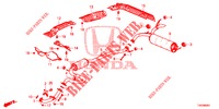 AUSPUFFROHR/SCHALLDAEMPFER (1.8L) für Honda CIVIC 1.8 S 5 Türen 5 gang automatikgetriebe 2012