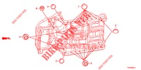GUMMITUELLE (INFERIEUR) für Honda CIVIC 1.8 S 5 Türen 5 gang automatikgetriebe 2012