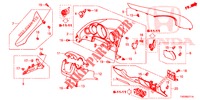 INSTRUMENT, ZIERSTUECK (COTE DE CONDUCTEUR) (RH) für Honda CIVIC 1.8 S 5 Türen 5 gang automatikgetriebe 2012