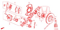 VORDERRADBREMSE  für Honda CIVIC 1.8 S 5 Türen 5 gang automatikgetriebe 2012
