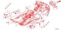 BODENMATTE/ISOLATOR  für Honda CIVIC DIESEL 2.2 EXCLUSIVE 5 Türen 6 gang-Schaltgetriebe 2012