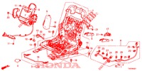VORNE SITZKOMPONENTEN (D.) (HAUTEUR MANUELLE) für Honda CIVIC DIESEL 2.2 EXCLUSIVE 5 Türen 6 gang-Schaltgetriebe 2012