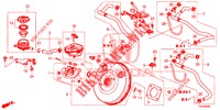 HAUPTBREMSZYLINDER/MASTER POWER (RH) für Honda CIVIC 1.4 EXECUTIVE 5 Türen 6 gang-Schaltgetriebe 2013