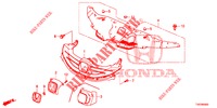GRILL, VORNE/ZIERLEISTE  für Honda CIVIC DIESEL 1.6 S 5 Türen 6 gang-Schaltgetriebe 2013