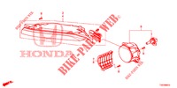 NEBELSCHEINWERFER / TAGESFAHRSCHEINWERFER für Honda CIVIC DIESEL 1.6 S 5 Türen 6 gang-Schaltgetriebe 2013