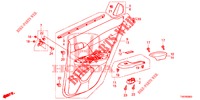 TUERVERKLEIDUNG, HINTEN(4D)  für Honda CIVIC DIESEL 1.6 S 5 Türen 6 gang-Schaltgetriebe 2013
