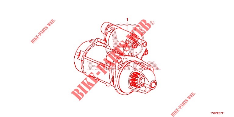 ANLASSER (DENSO) (DIESEL) (1.6L) für Honda CIVIC DIESEL 1.6 S 5 Türen 6 gang-Schaltgetriebe 2013