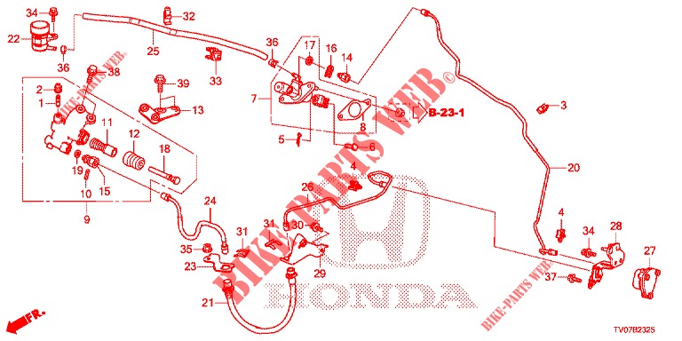 HAUPTBREMSZYLINDER (DIESEL) (1.6L) (RH) für Honda CIVIC DIESEL 1.6 S 5 Türen 6 gang-Schaltgetriebe 2013