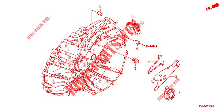 KUPPLUNGSFREIGABE (DIESEL) (1.6L) für Honda CIVIC DIESEL 1.6 S 5 Türen 6 gang-Schaltgetriebe 2013