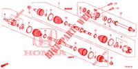 ANTRIEBSWELLE, VORNE/HALBWELLE (DIESEL) (1.6L) für Honda CIVIC DIESEL 1.6 SE 5 Türen 6 gang-Schaltgetriebe 2013