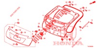 HECKKLAPPENPLATTE(2D)  für Honda CIVIC DIESEL 1.6 SE 5 Türen 6 gang-Schaltgetriebe 2013
