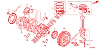 KURBELWELLE/KOLBEN (DIESEL) (1.6L) für Honda CIVIC DIESEL 1.6 SE 5 Türen 6 gang-Schaltgetriebe 2013