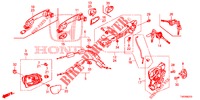 TUERSCHLOESSER, VORNE/AEUSSERER GRIFF  für Honda CIVIC DIESEL 1.6 SE 5 Türen 6 gang-Schaltgetriebe 2013