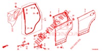 TUERBLECHE, HINTEN(4D)  für Honda CR-V DIESEL 1.6 EXCLUSIVE NAVI 4WD 5 Türen 6 gang-Schaltgetriebe 2017