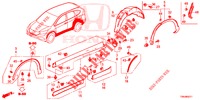 SEITENSCHWELLER ZIERLEISTE/SCHUTZ  für Honda CR-V DIESEL 1.6 EXCLUSIVE NAVI 4WD 5 Türen 9 gang automatikgetriebe 2017