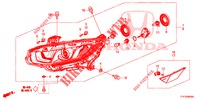 SCHEINWERFER (HALOGENE) für Honda CIVIC DIESEL 1.6 ENTRY 4 Türen 9 gang automatikgetriebe 2018