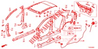 AUSSENBLECHE/TAFEL, HINTEN  für Honda CIVIC 1.8 EX 5 Türen 5 gang automatikgetriebe 2014