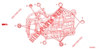 GUMMITUELLE (INFERIEUR) für Honda CIVIC 1.8 EX 5 Türen 5 gang automatikgetriebe 2014
