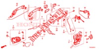 TUERSCHLOESSER, VORNE/AEUSSERER GRIFF  für Honda CIVIC 1.8 EX 5 Türen 5 gang automatikgetriebe 2014