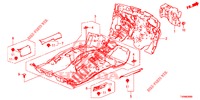 BODENMATTE/ISOLATOR  für Honda CIVIC 1.8 ES 5 Türen 5 gang automatikgetriebe 2016