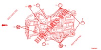GUMMITUELLE (INFERIEUR) für Honda CIVIC 1.8 ES 5 Türen 5 gang automatikgetriebe 2016