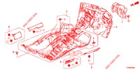 BODENMATTE/ISOLATOR  für Honda CIVIC 1.8 EX 5 Türen 5 gang automatikgetriebe 2016