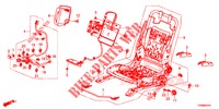 VORNE SITZKOMPONENTEN (G.) (SIEGE REGLAGE MANUEL) für Honda CIVIC 1.8 EX 5 Türen 5 gang automatikgetriebe 2016