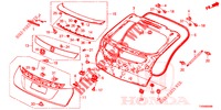 HECKKLAPPENPLATTE(2D)  für Honda CIVIC 1.8 S 5 Türen 5 gang automatikgetriebe 2016