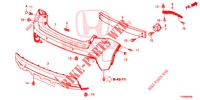 HINTERER STOSSFAENGER  für Honda CIVIC 1.8 S 5 Türen 5 gang automatikgetriebe 2016