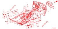 BODENMATTE/ISOLATOR  für Honda CIVIC 1.8 SE 5 Türen 5 gang automatikgetriebe 2016