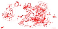 VORNE SITZKOMPONENTEN (G.) (SIEGE REGLAGE MANUEL) für Honda CIVIC 1.8 SE 5 Türen 5 gang automatikgetriebe 2016
