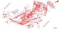 BODENMATTE/ISOLATOR  für Honda CIVIC 1.4 EXECUTIVE 5 Türen 6 gang-Schaltgetriebe 2016