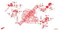 MOTORBEFESTIGUNGEN (1.4L) für Honda CIVIC 1.4 EXECUTIVE 5 Türen 6 gang-Schaltgetriebe 2016