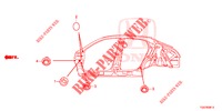 GUMMITUELLE (LATERAL) für Honda CIVIC 1.5 SPORT PLUS 5 Türen 6 gang-Schaltgetriebe 2017