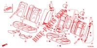 RUECKSITZ/SITZGURT,(2D)  für Honda CIVIC 1.5 SPORT PLUS 5 Türen 6 gang-Schaltgetriebe 2017