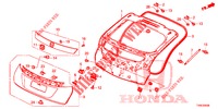 HECKKLAPPENPLATTE(2D)  für Honda CIVIC 1.4 SE 5 Türen 6 gang-Schaltgetriebe 2014