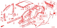 AUSSENBLECHE/TAFEL, HINTEN  für Honda CIVIC 1.8 ES 5 Türen 6 gang-Schaltgetriebe 2014