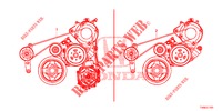 LICHTMASCHINENRIEMEN (1.8L) für Honda CIVIC 1.8 ES 5 Türen 6 gang-Schaltgetriebe 2014
