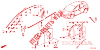 ZIERLEISTE/SCHUTZ  für Honda CIVIC 1.8 ES 5 Türen 6 gang-Schaltgetriebe 2014