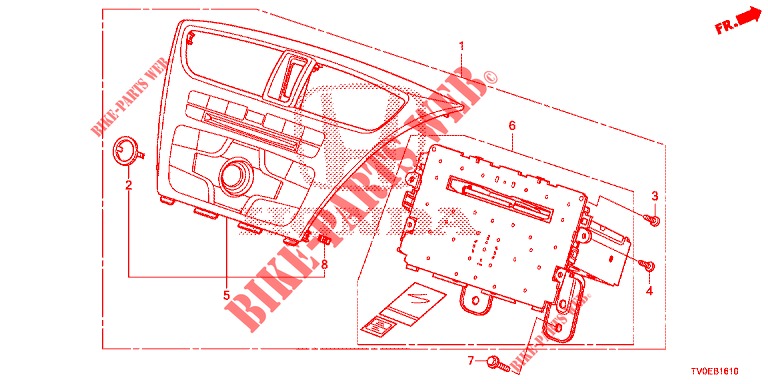 AUDIOEINHEIT  für Honda CIVIC 1.8 ES 5 Türen 6 gang-Schaltgetriebe 2014