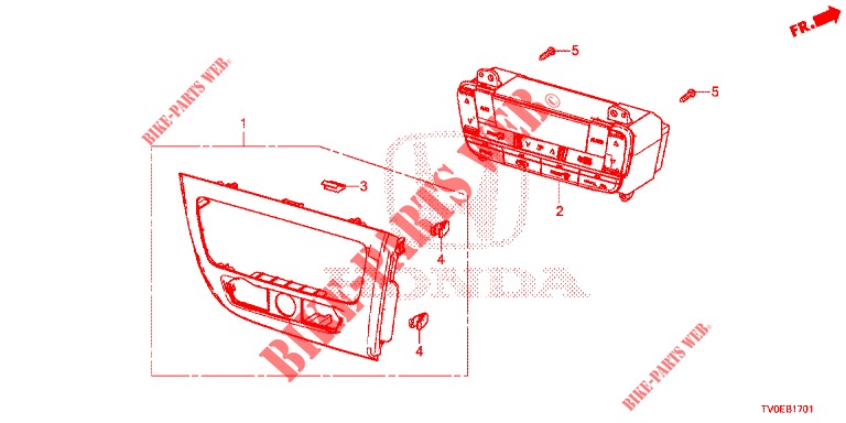 HEIZUNGSREGLER (RH) für Honda CIVIC 1.8 ES 5 Türen 6 gang-Schaltgetriebe 2014