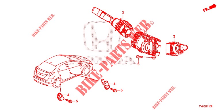 KOMBISCHALTER  für Honda CIVIC 1.8 ES 5 Türen 6 gang-Schaltgetriebe 2014