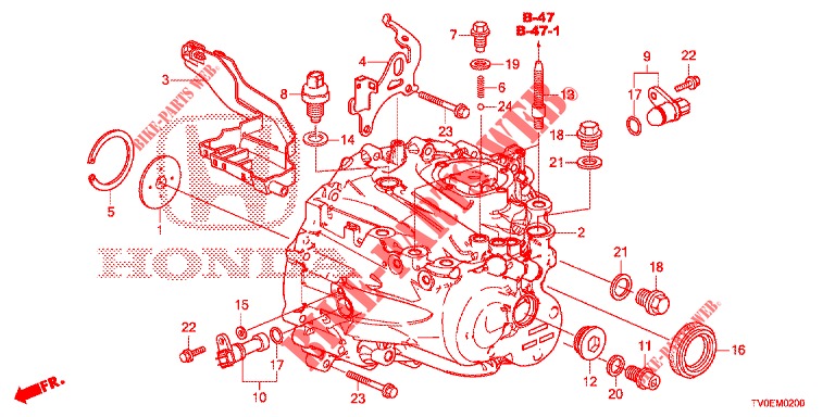 SERVOLENKGETRIEBE  für Honda CIVIC 1.8 ES 5 Türen 6 gang-Schaltgetriebe 2014
