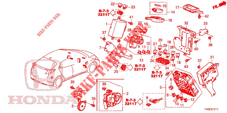 STEUERGERAT (CABINE) (1) (RH) für Honda CIVIC 1.8 ES 5 Türen 6 gang-Schaltgetriebe 2014