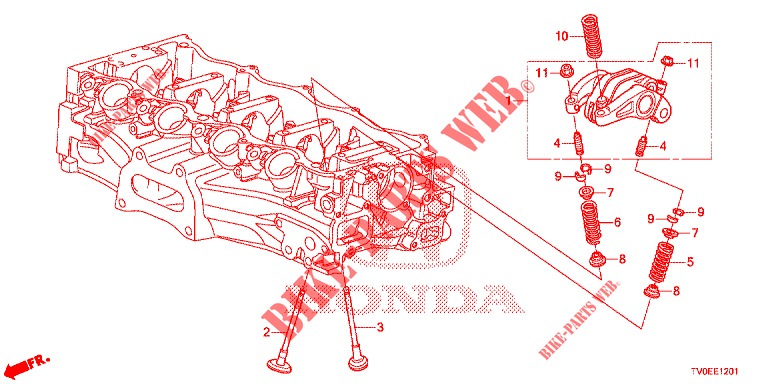 VENTIL/KIPPHEBEL (1.8L) für Honda CIVIC 1.8 ES 5 Türen 6 gang-Schaltgetriebe 2014