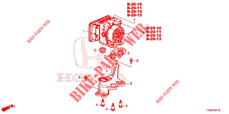 VSA MODULATOR(RH)('00 )  für Honda CIVIC 1.8 ES 5 Türen 6 gang-Schaltgetriebe 2014
