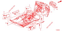 BODENMATTE/ISOLATOR  für Honda CIVIC 1.4 S 5 Türen 6 gang-Schaltgetriebe 2016
